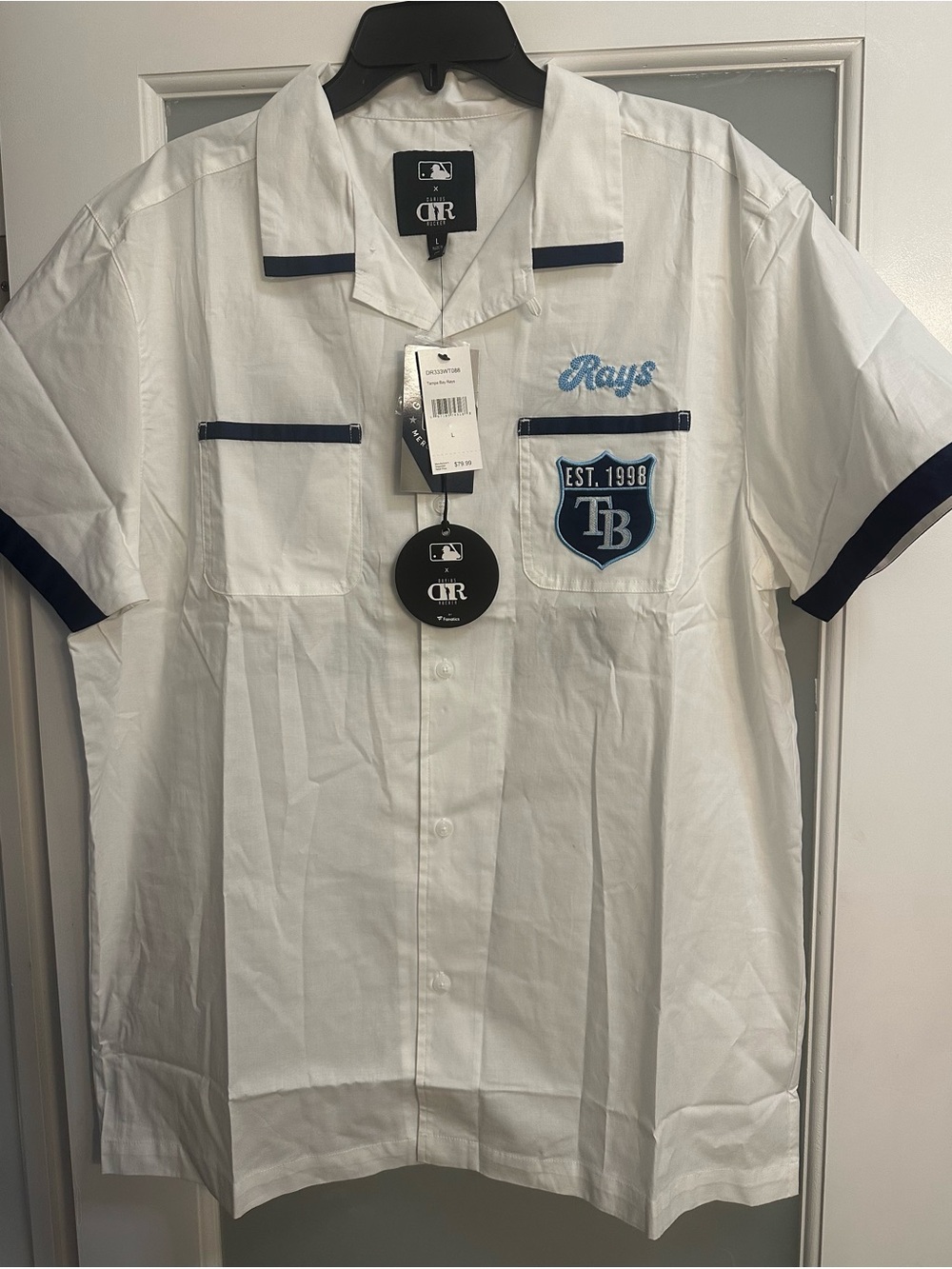 Tampa Bay Rays Darius Rucker MLB Official Short-Sleeve Button-Down Camp Shirt